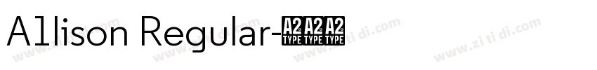 A1lison Regular字体转换 A1lison Regular字体转换